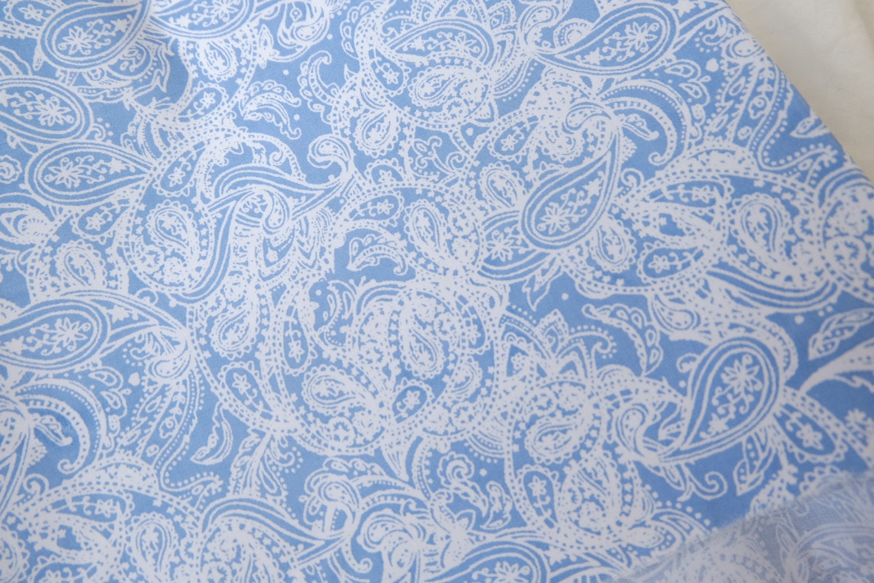 Classic Blue Paisley Cotton Poplin (3.3 Yards)