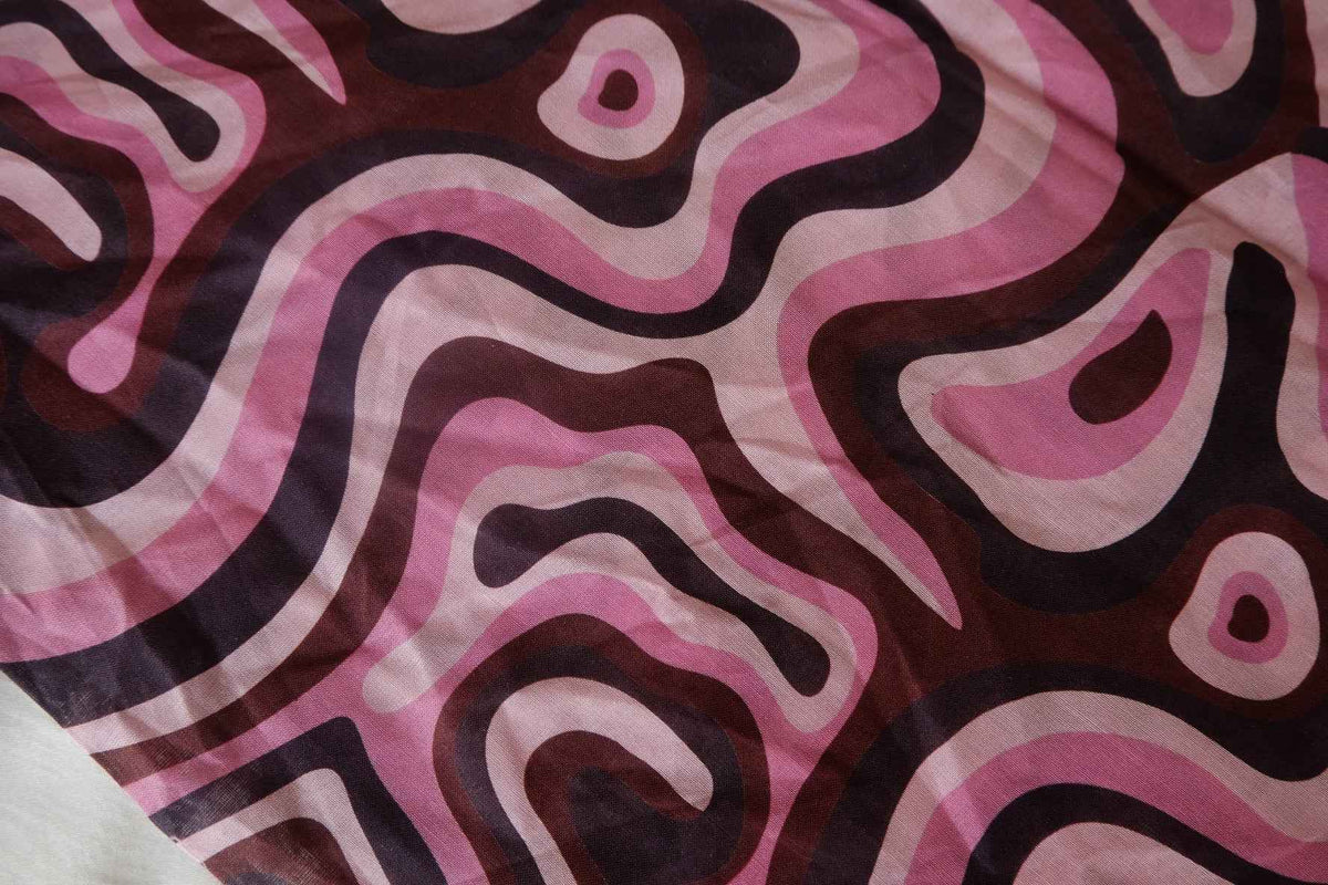 Retro Swirl Cotton Lawn — 1.6 yd