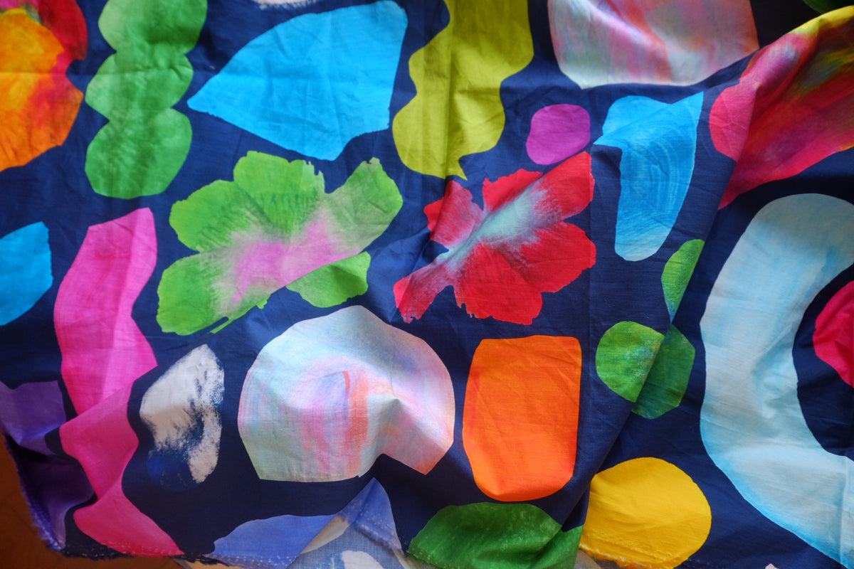Bold Abstract Heavy Cotton Poplin – 1.6 yd