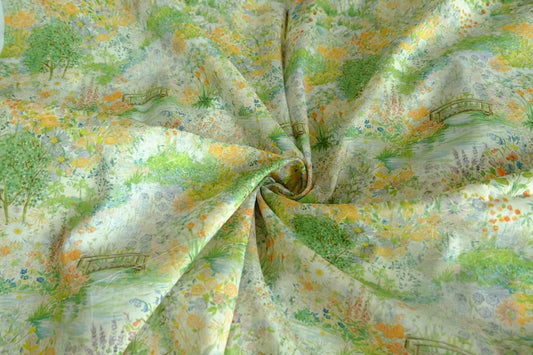 Storybook Garden 80s Lightweight Cotton Fabric - 1.64 yd