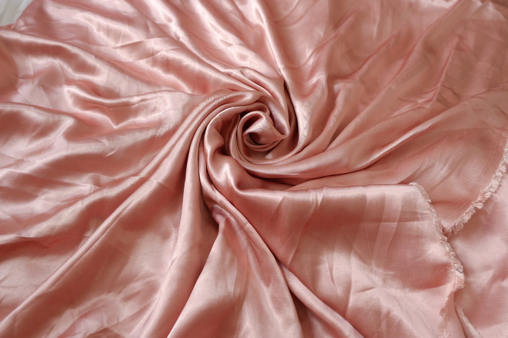 Lustrous Champagne Pink Party Fabric — 3.28 Yards