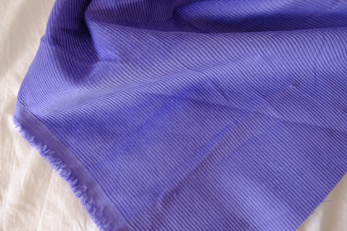 Vibrant Violet Fine-Wale Cotton Corduroy – 2.19 yd
