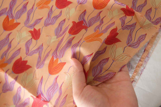 Tulip Garden Cotton Lawn Fabric – 3.3 yd