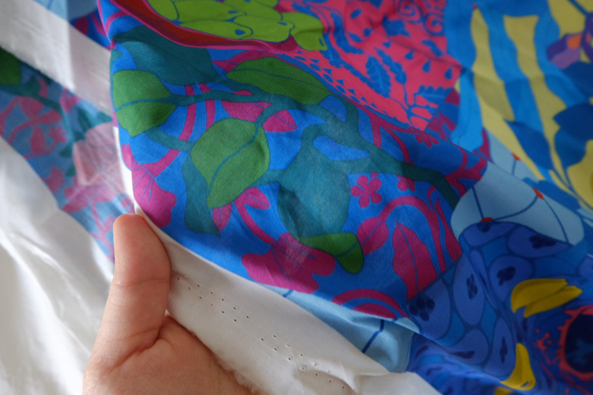 Double Border Botanical Cotton Fabric – 3.3 yd