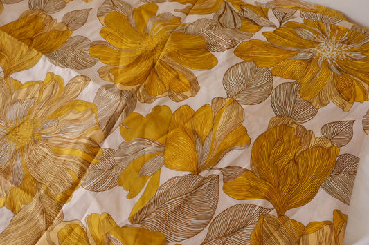 Golden Botanical Floral Cotton Lawn – 2.30 yd