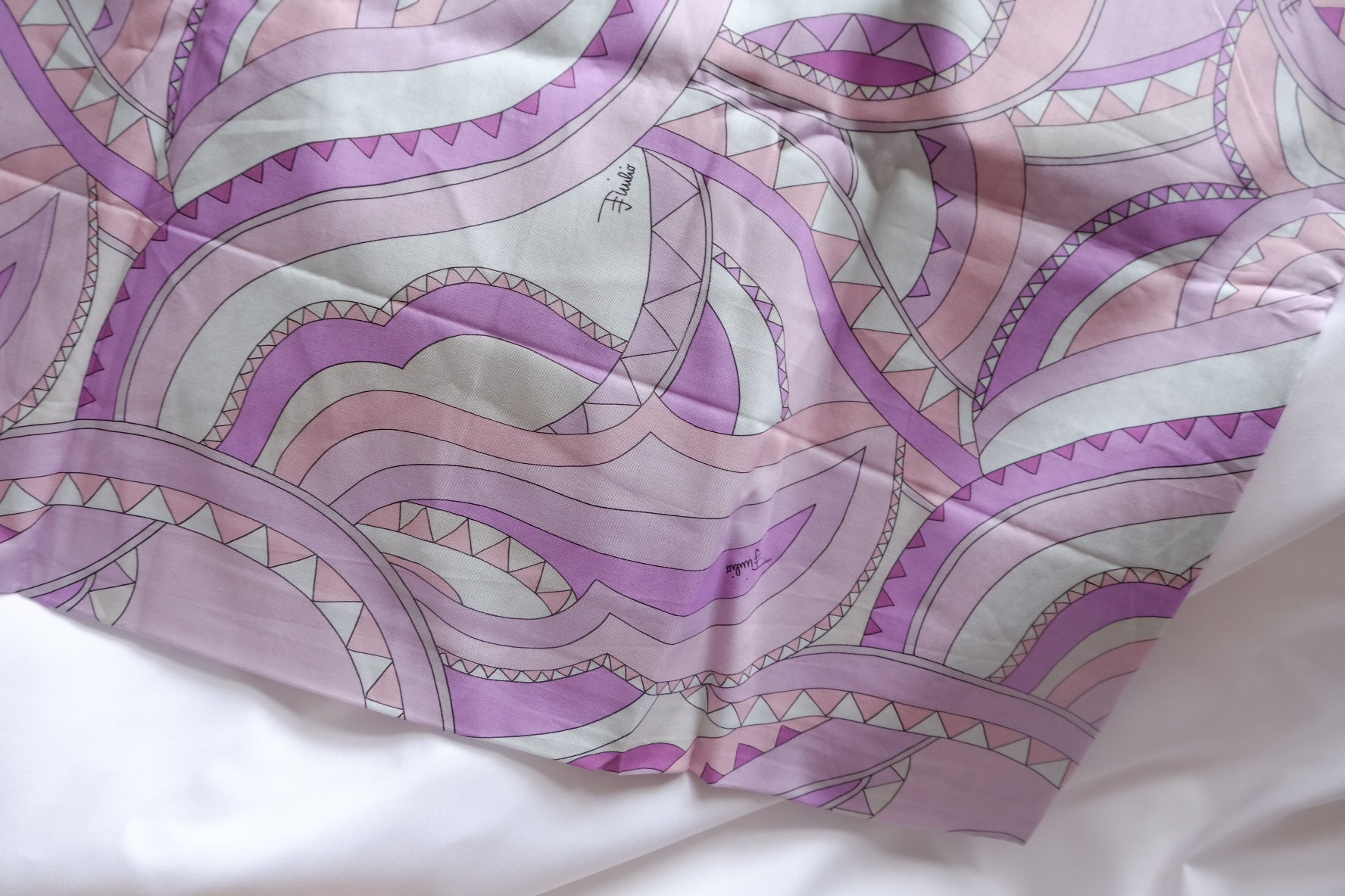 Pastel Geometric Silky Cotton Lawn Fabric - 3.19 yd