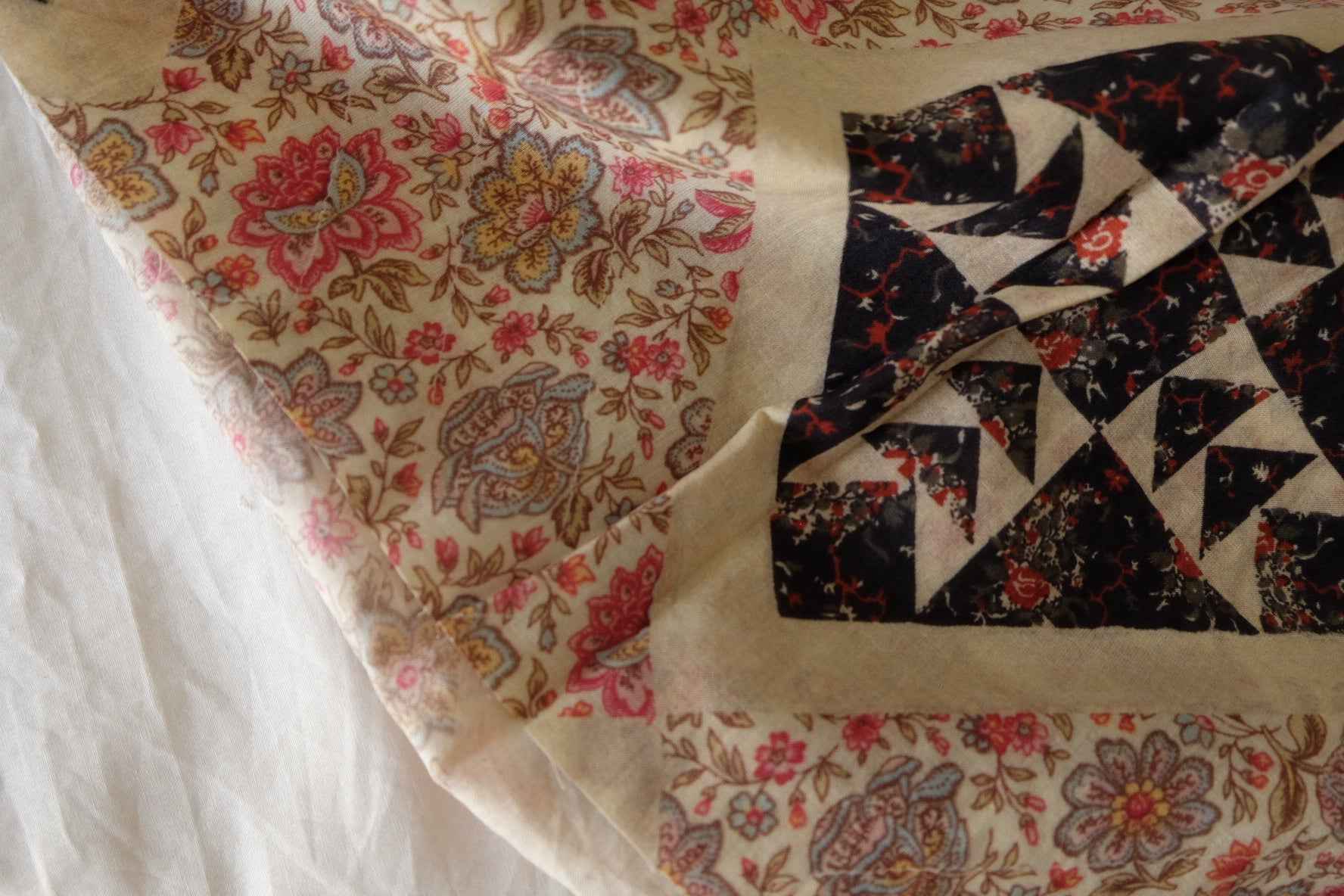 Vintage Quilt Patchwork Cotton Fabric – 2.8 yd