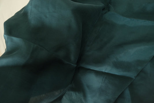 Frosted Forest Green Cupro Fabric – 2.2 Yards