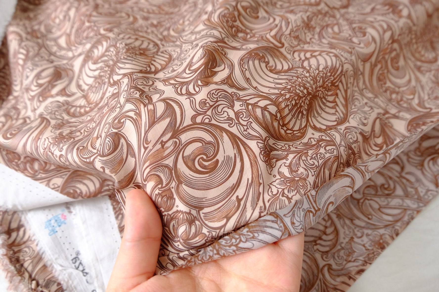 Copper Ornamental Fine Cotton Lawn — 1.75 yd