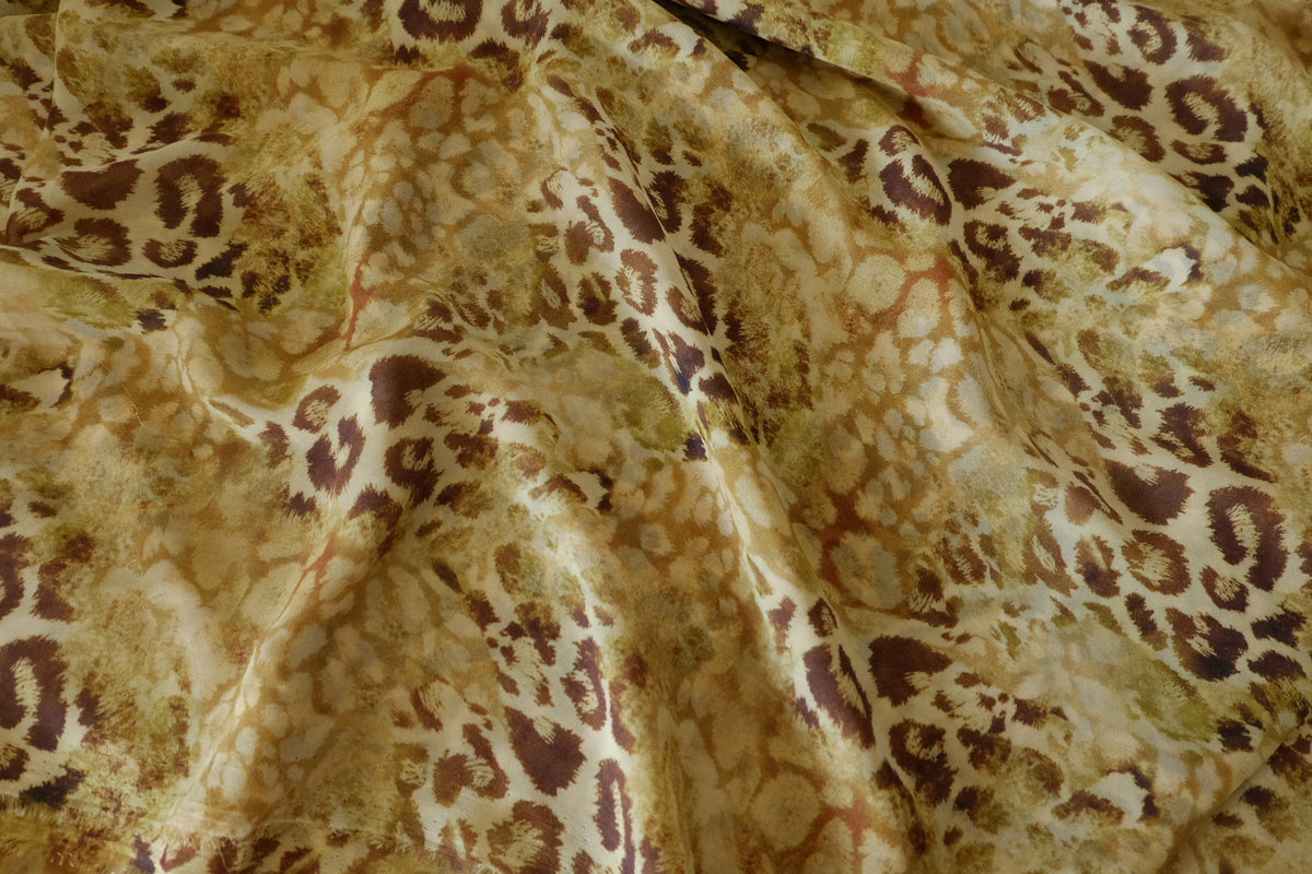 Wild Safari – Animal Print Polyester Chiffon | 3.3 yards