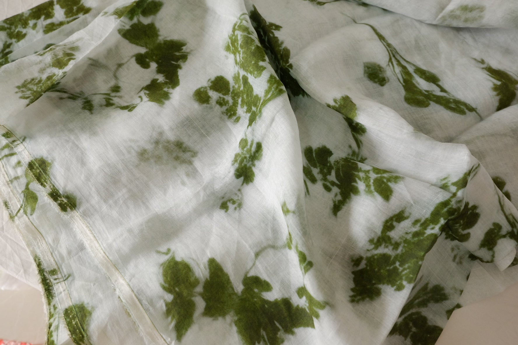 Green Shadow 100s Pure Ramie — 2.19 yd