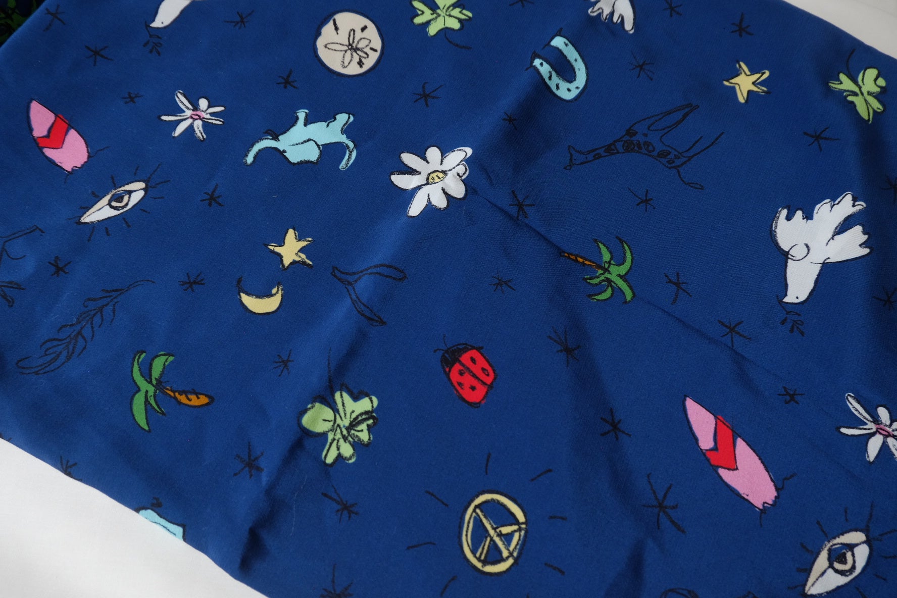 Storybook Symbols Cupro Fabric - 2.19 yd
