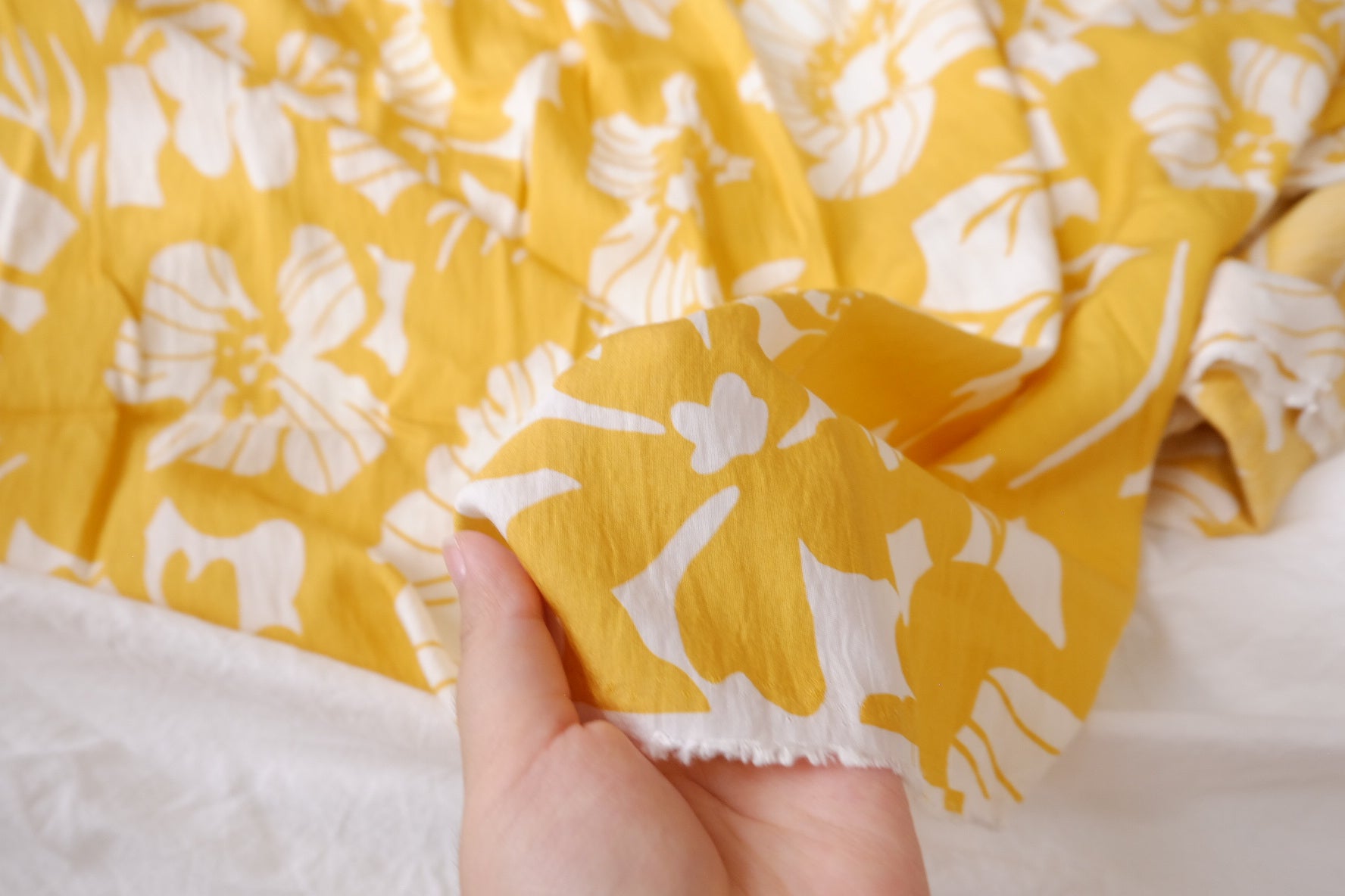 Sunflower Yellow Tencel Cotton, 1.6 Yards