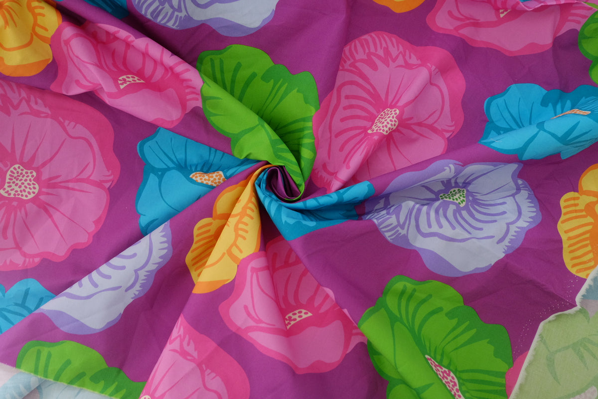 Vivid Floral High-Density Cotton Poplin – 1.3 yd