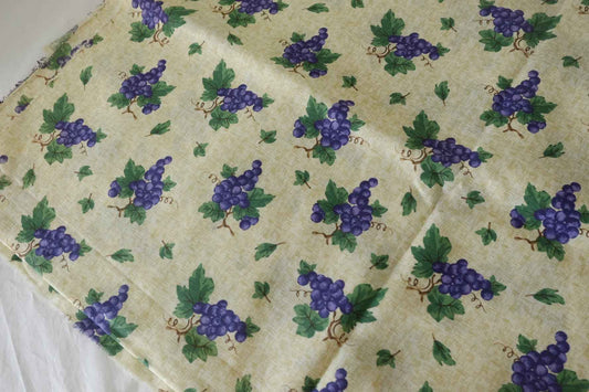 Grape Garden Cotton Linen Blend Fabric – 2.2 yd