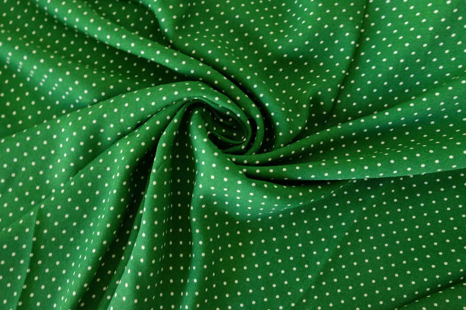 Green Polka Dot Viscose Rayon Fabric – 3.3 yd