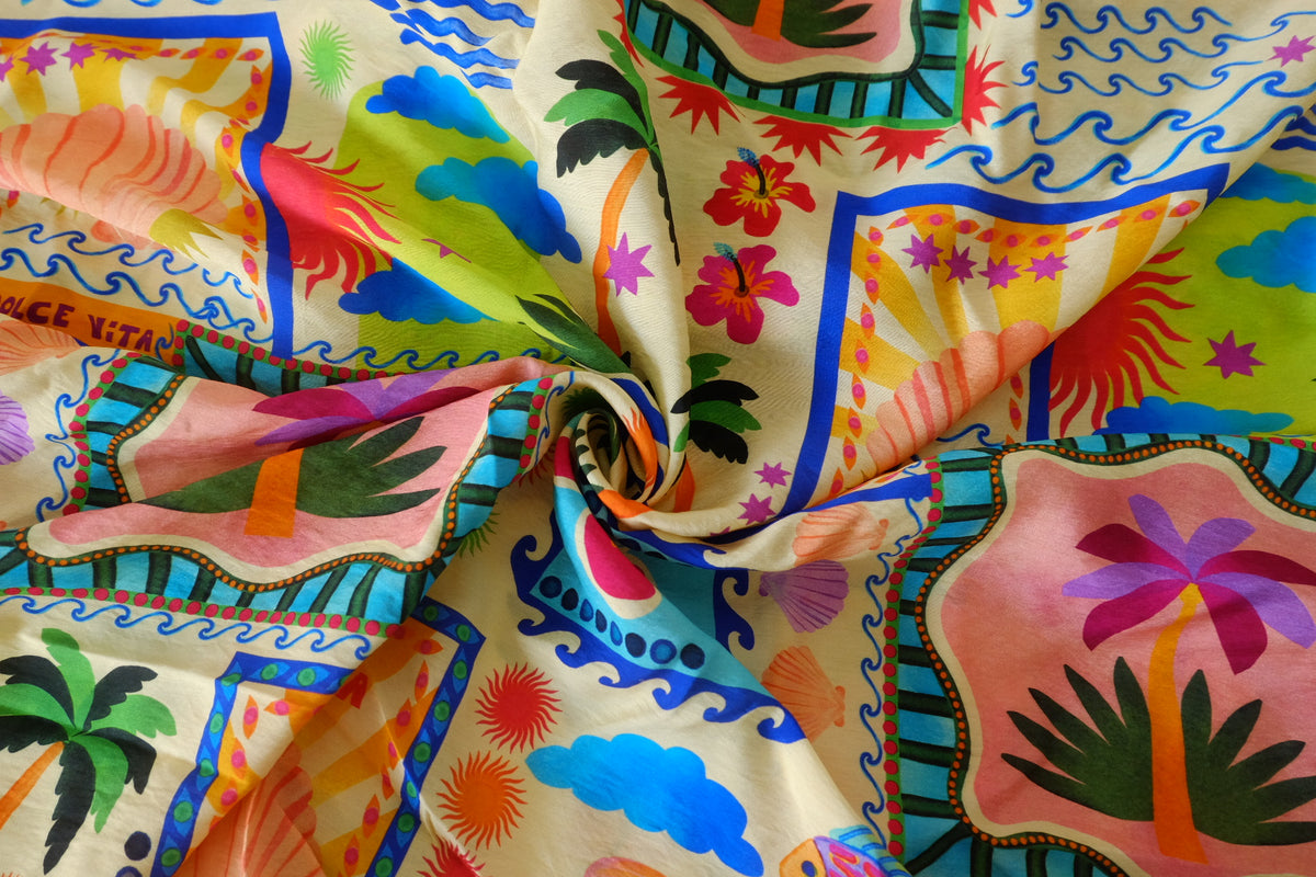 Dolce Vita Tropical Holiday Tencel Cotton – 1.64 yd