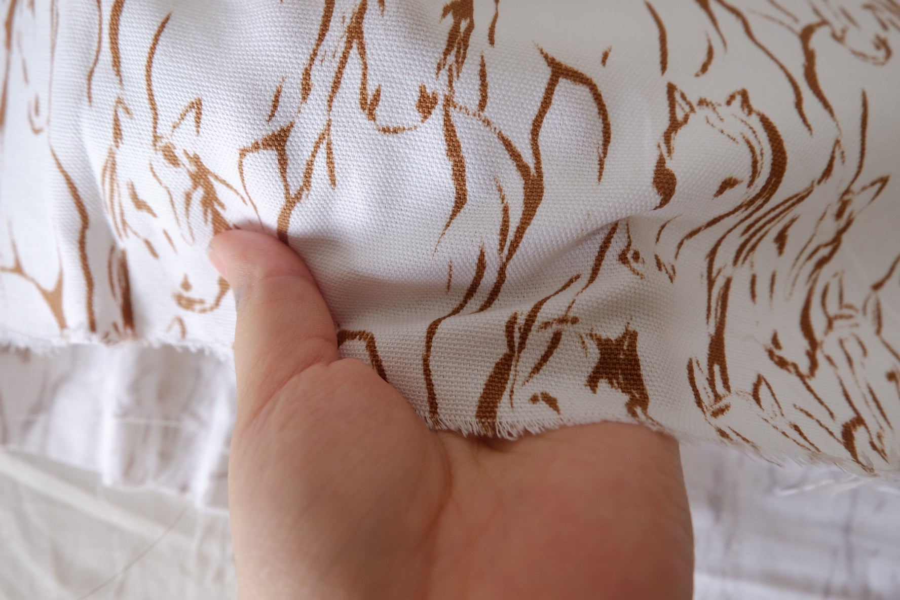 Running Horses Cotton Canvas – 1.86 yd