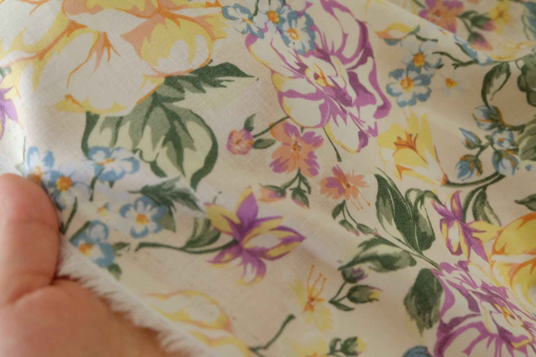 Vintage Garden Cotton Linen Fabric – 3.3 yd