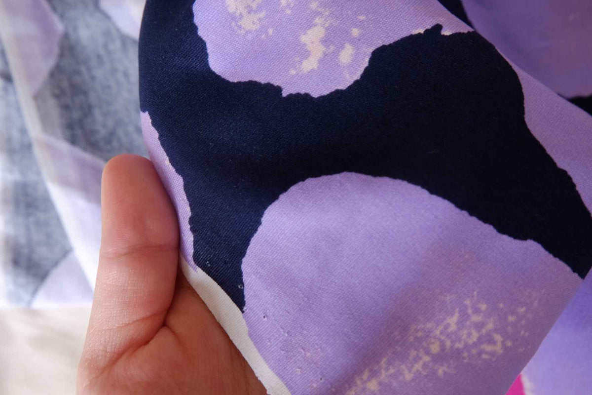 Oversized Lilac Floral Cotton Canvas — 2.2 yd