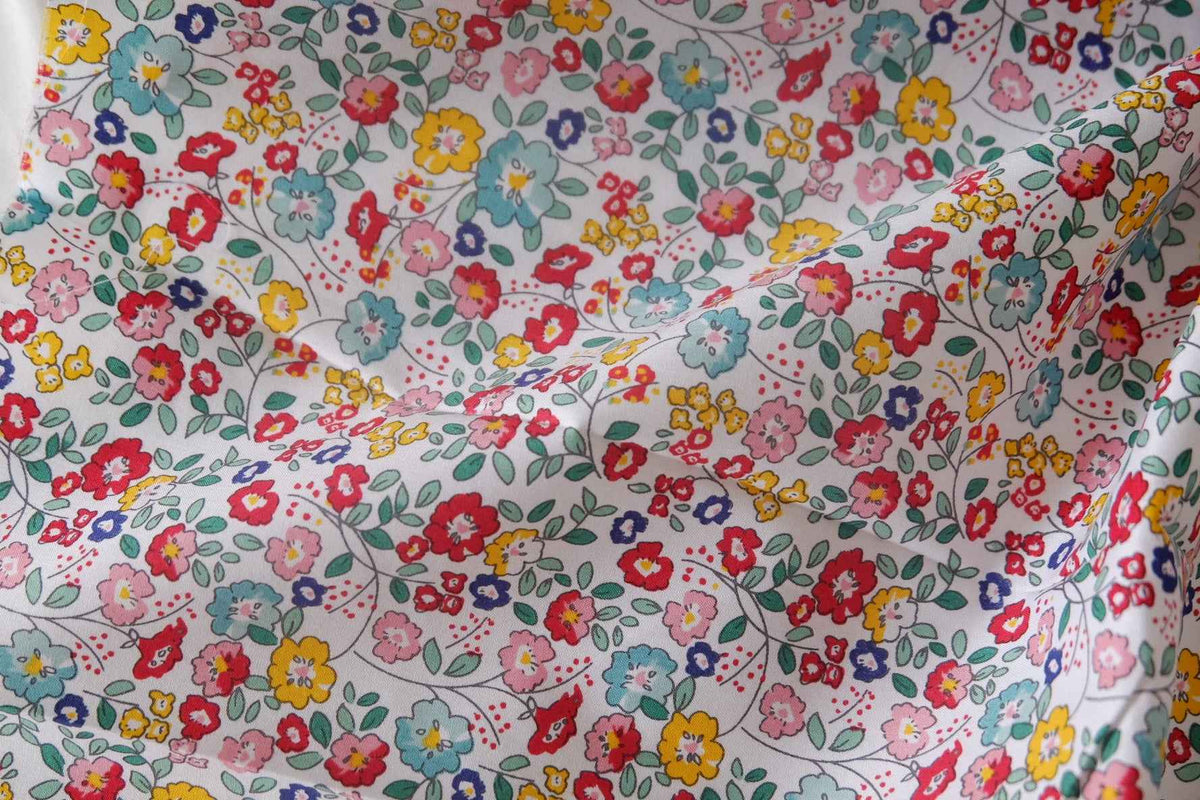 Multicolor Petite Floral Cotton Poplin — 3.28 yd