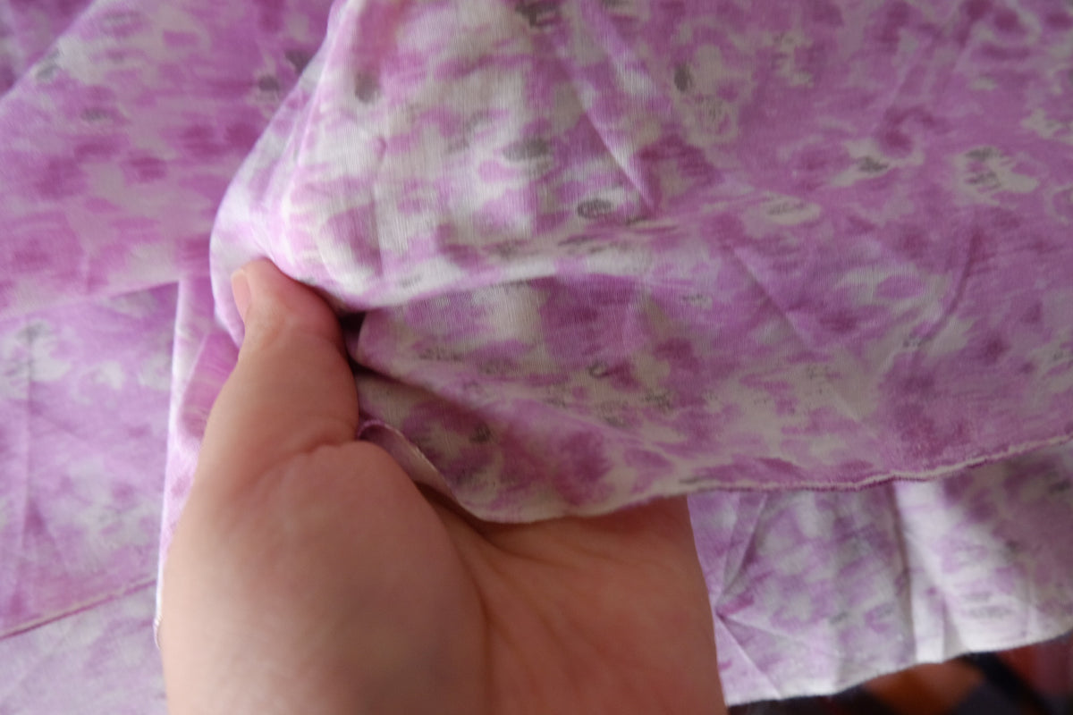 Pink Watercolor Dream – Silk Cotton Blend Fabric | 3.3 Yards