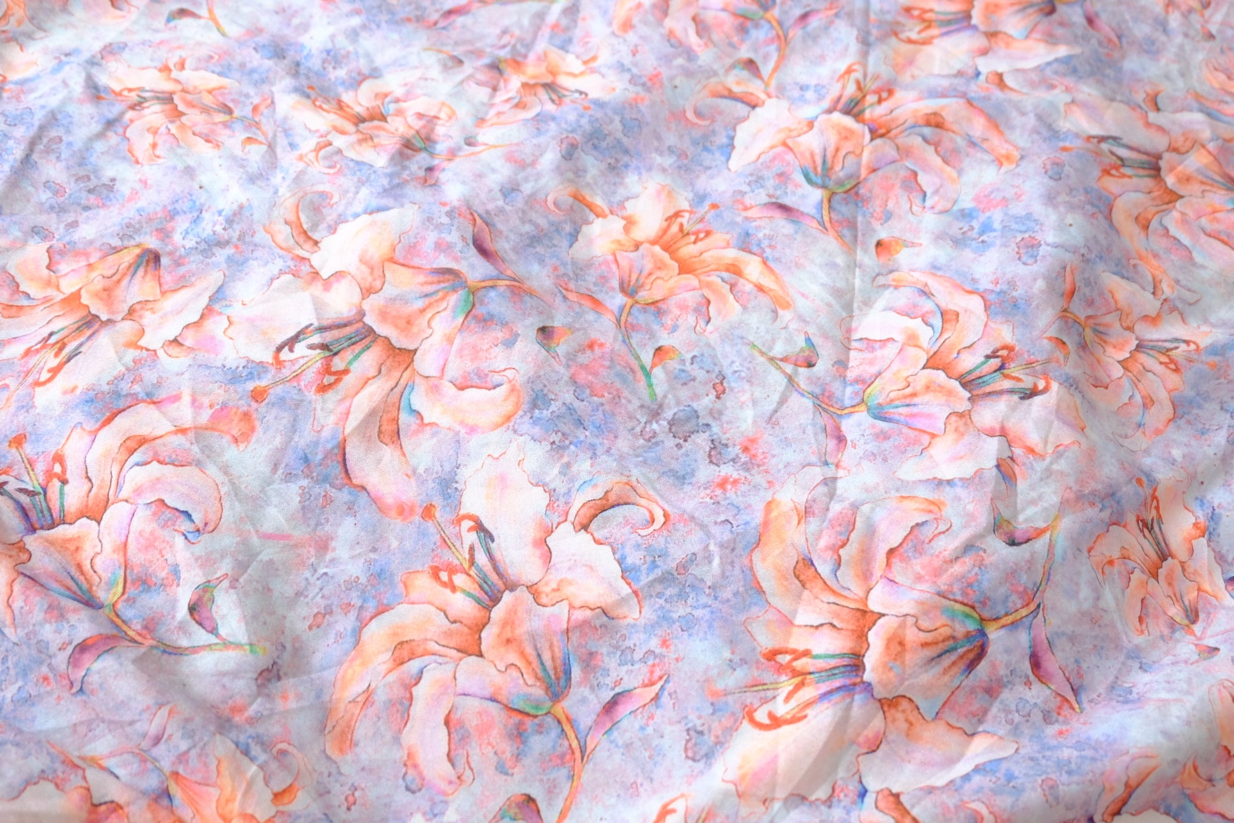 Lily Print Faux Silk Chiffon for Dresses and Blouses 3.0 Yards