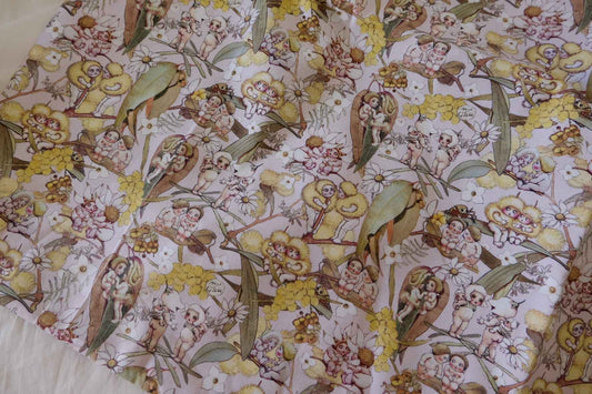 May Gibbs Gumnut Babies Australian Cotton Fabric – 1.1 yd
