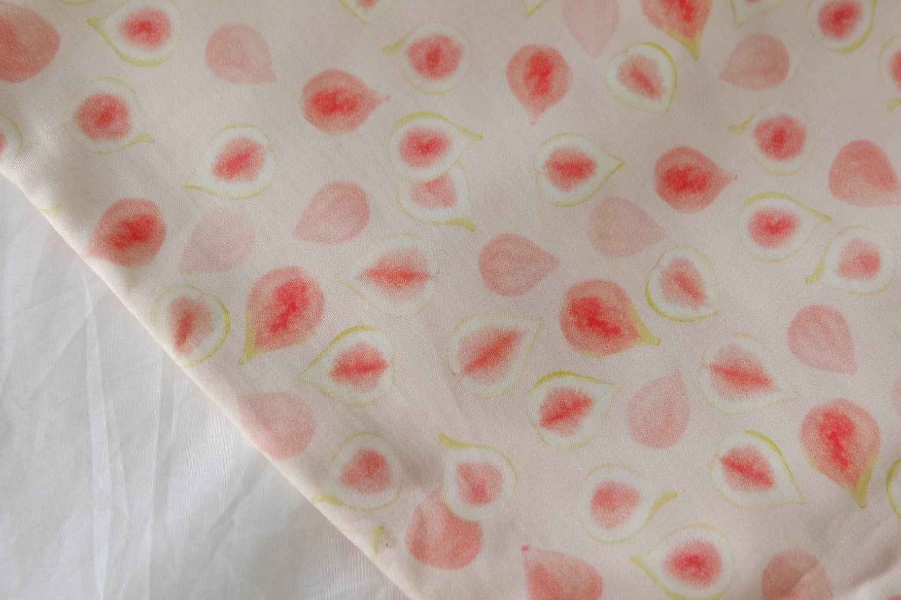 Blush Watercolor Cotton Sateen Fabric – 1.6 yd