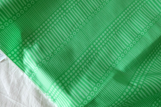 Fresh Green Geometric Cotton Poplin Fabric – 2.19 yd
