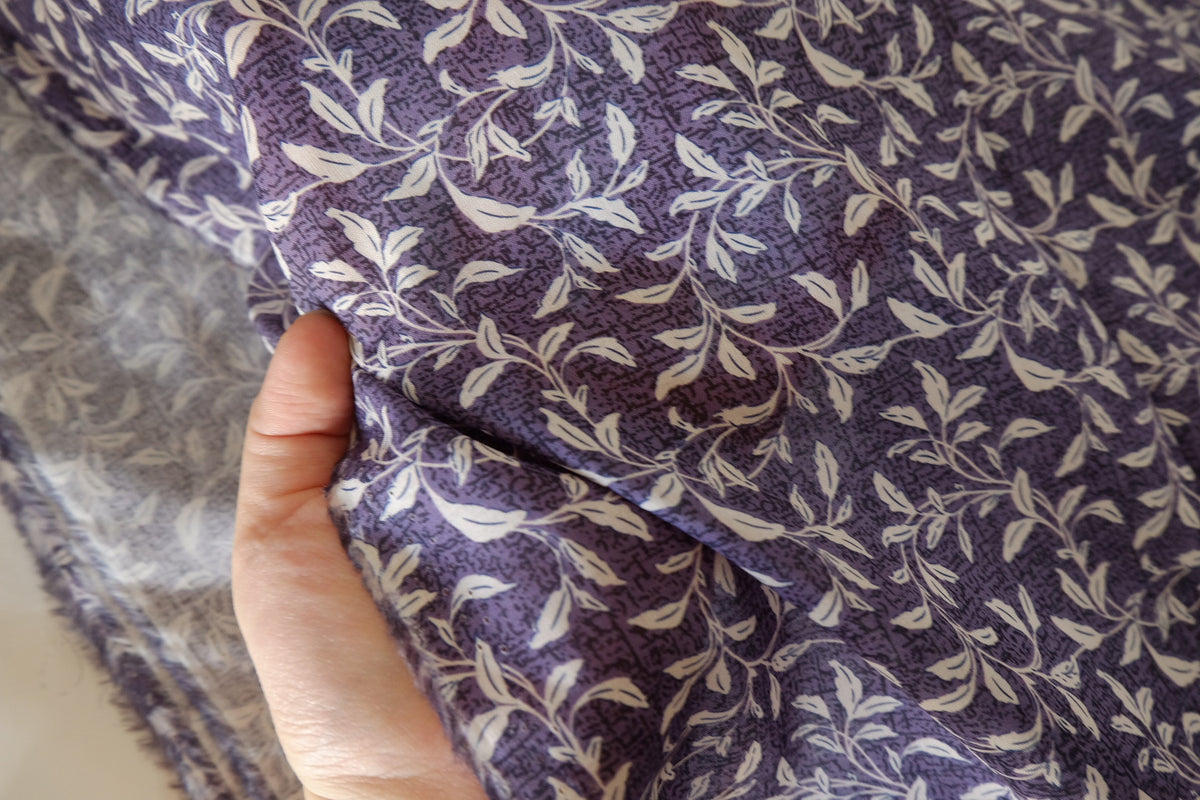 Lavender Willow – Botanical Print Cotton Fabric | 2.2 Yards