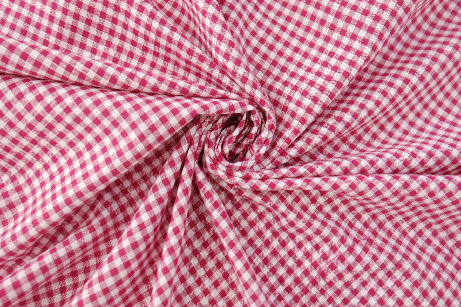 Pink Gingham Yarn-Dyed Cotton – 3.3 yd