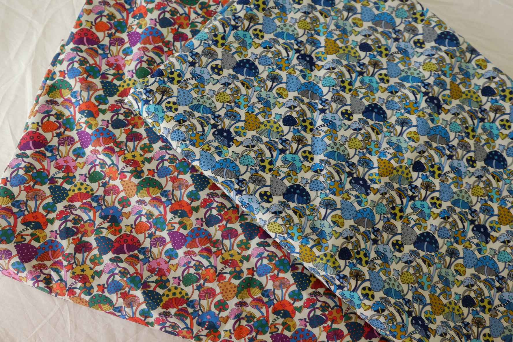 Mushroom Cotton Lawn Fabric – 2.2 yd