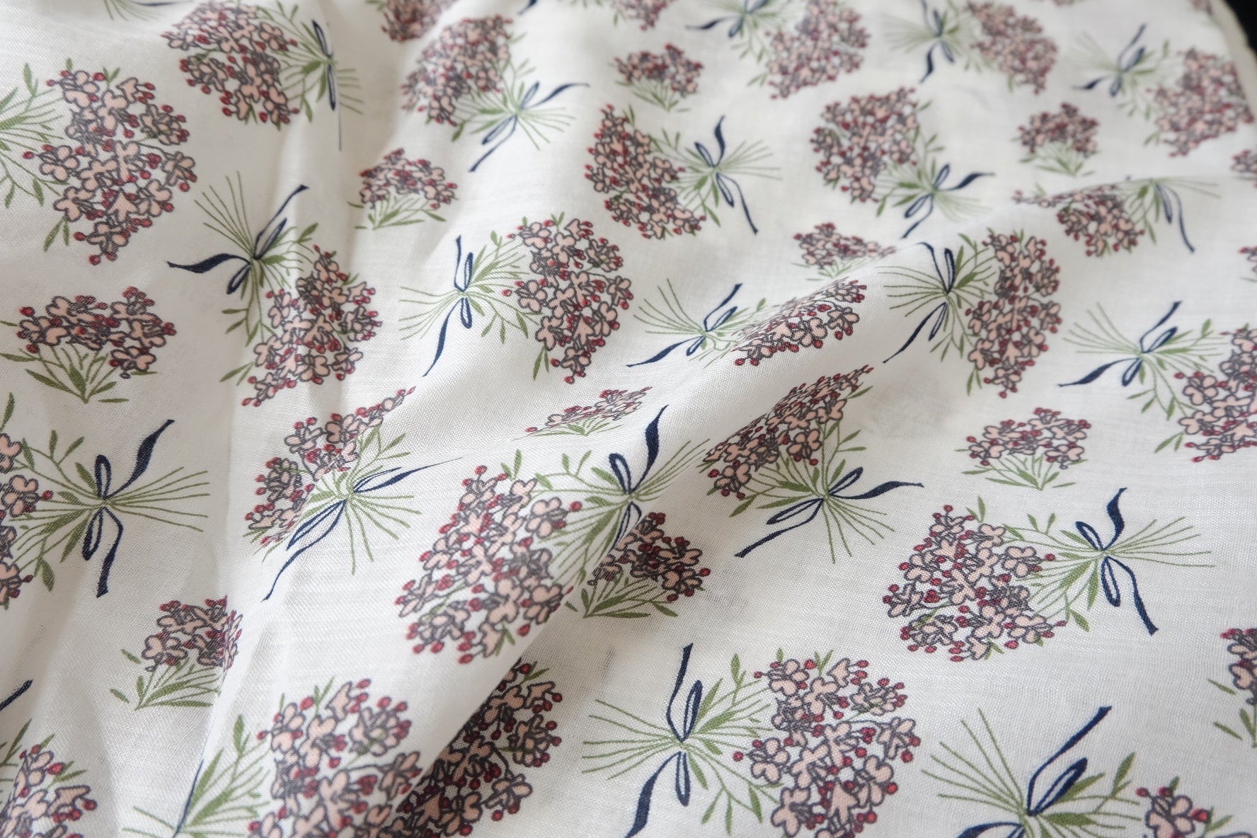 Washed Floral Linen, 2.2 Yards