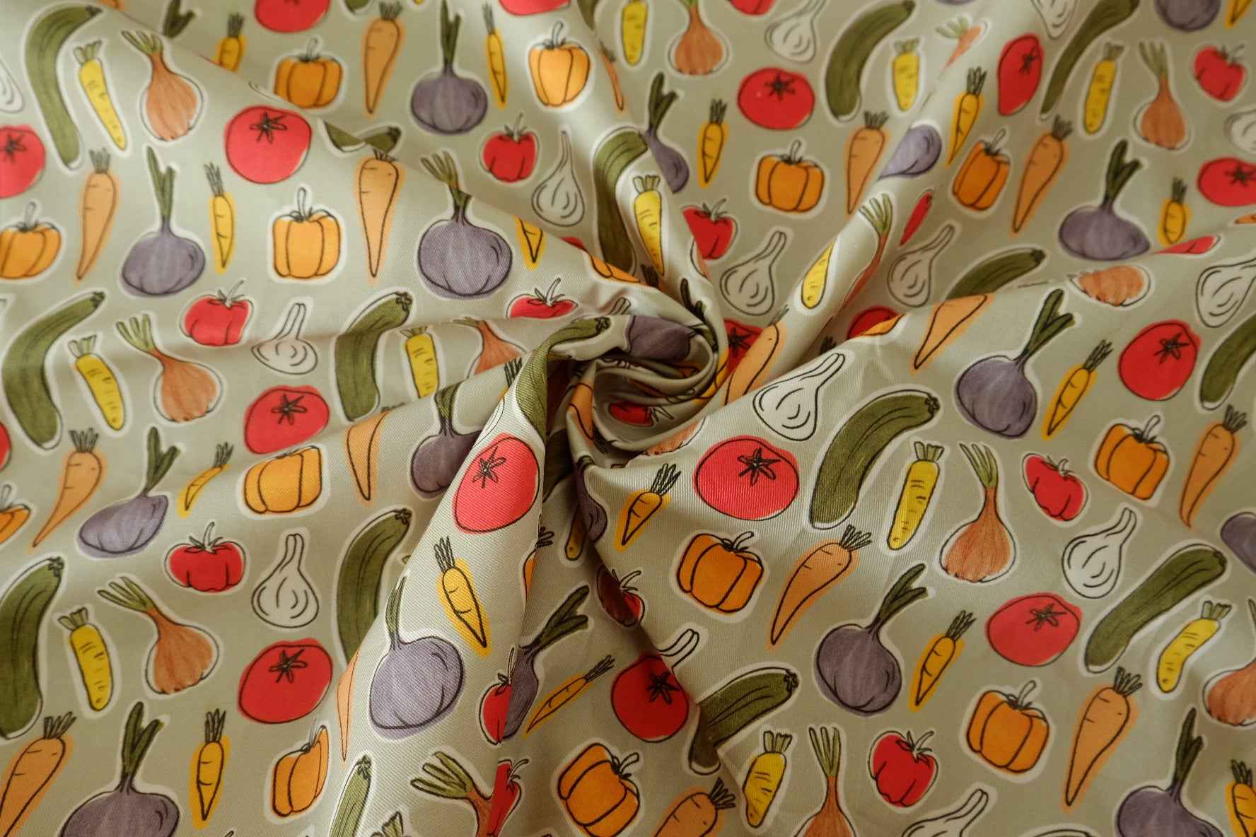 Vegetable Print Cotton Twill — 1.53 yd
