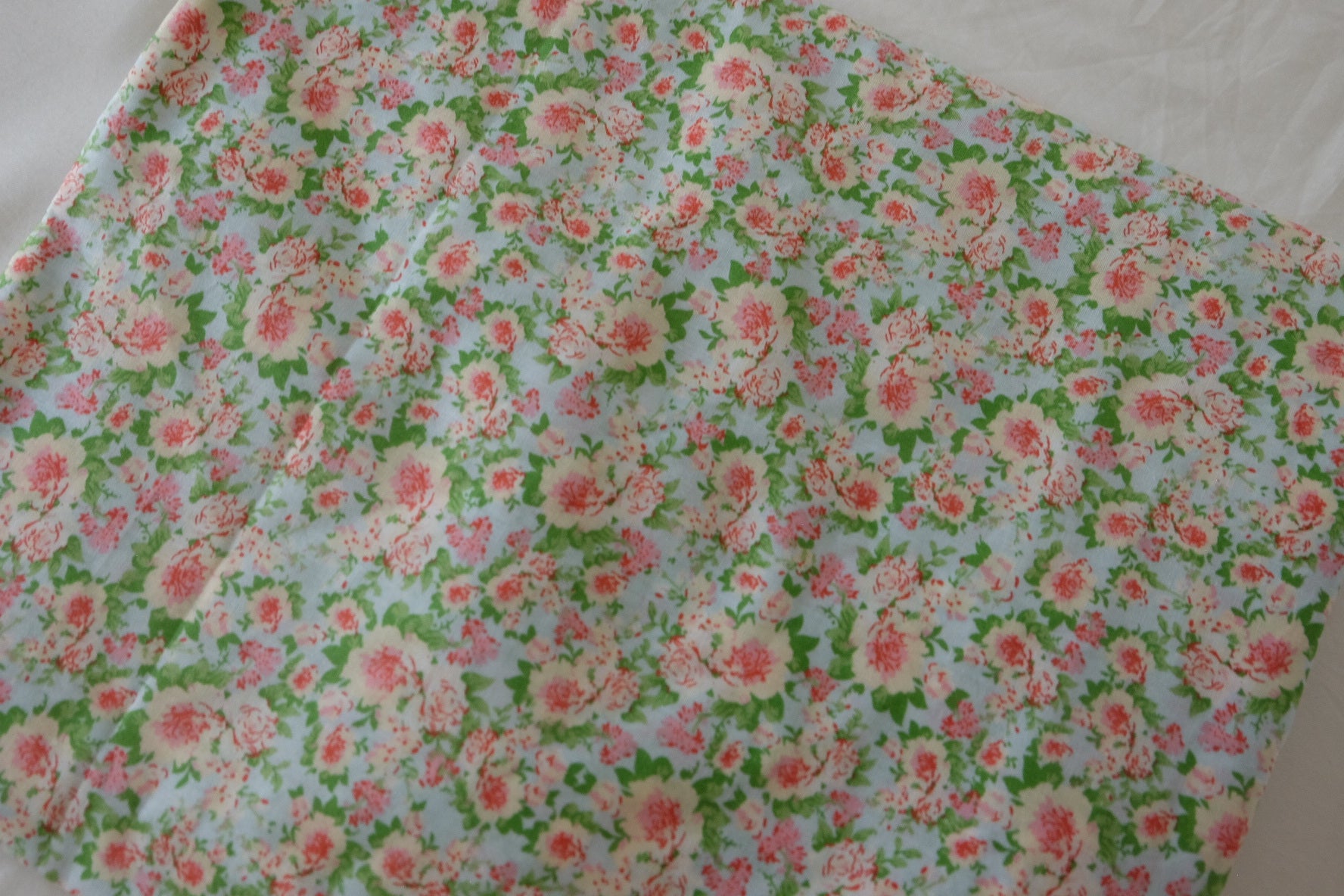 Soft Floral Cotton Fabric – 2.2 yd