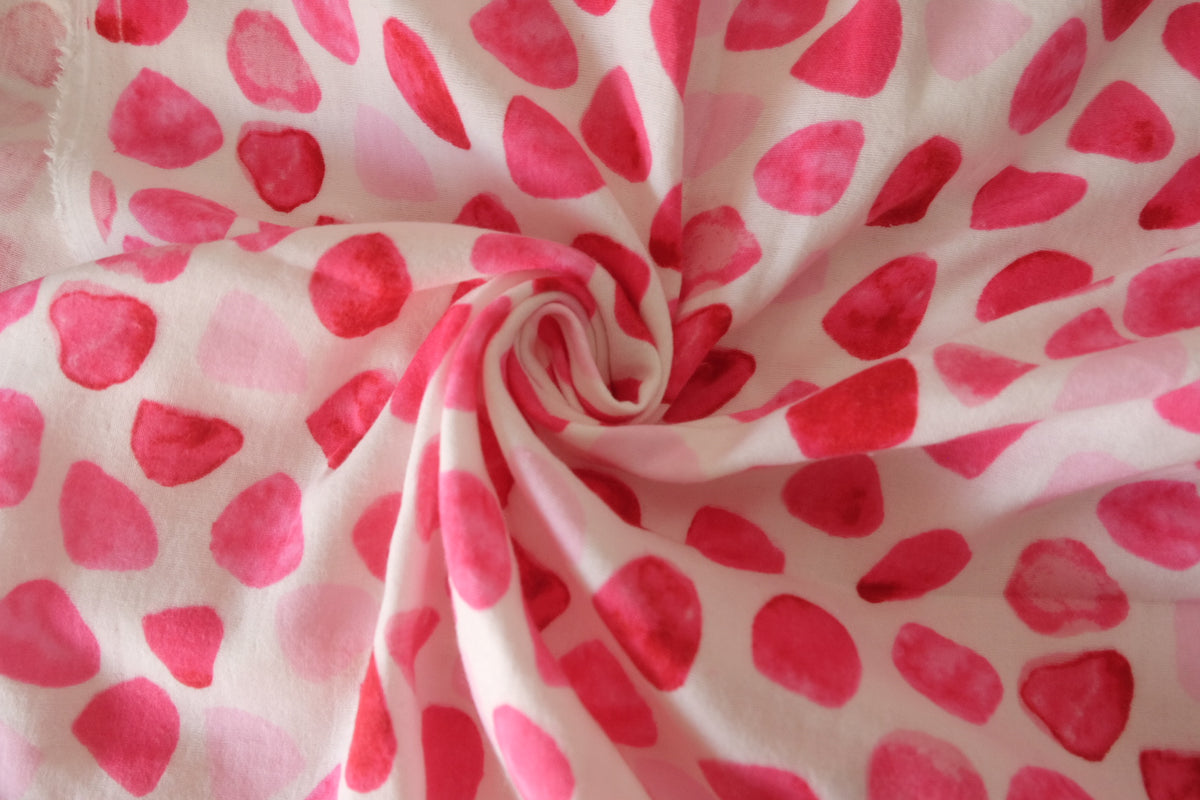 Pink Petal Confetti – Soft Triple Gauze Cotton Fabric | 1.6 Yards