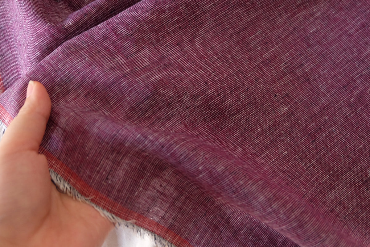 Berry Yarn-Dyed Linen Cotton – 2.2 yd