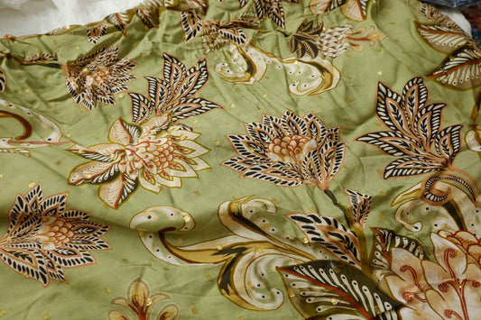 Farm Rio Deadstock Metallic Rayon Dress Fabric - 3.28 yd
