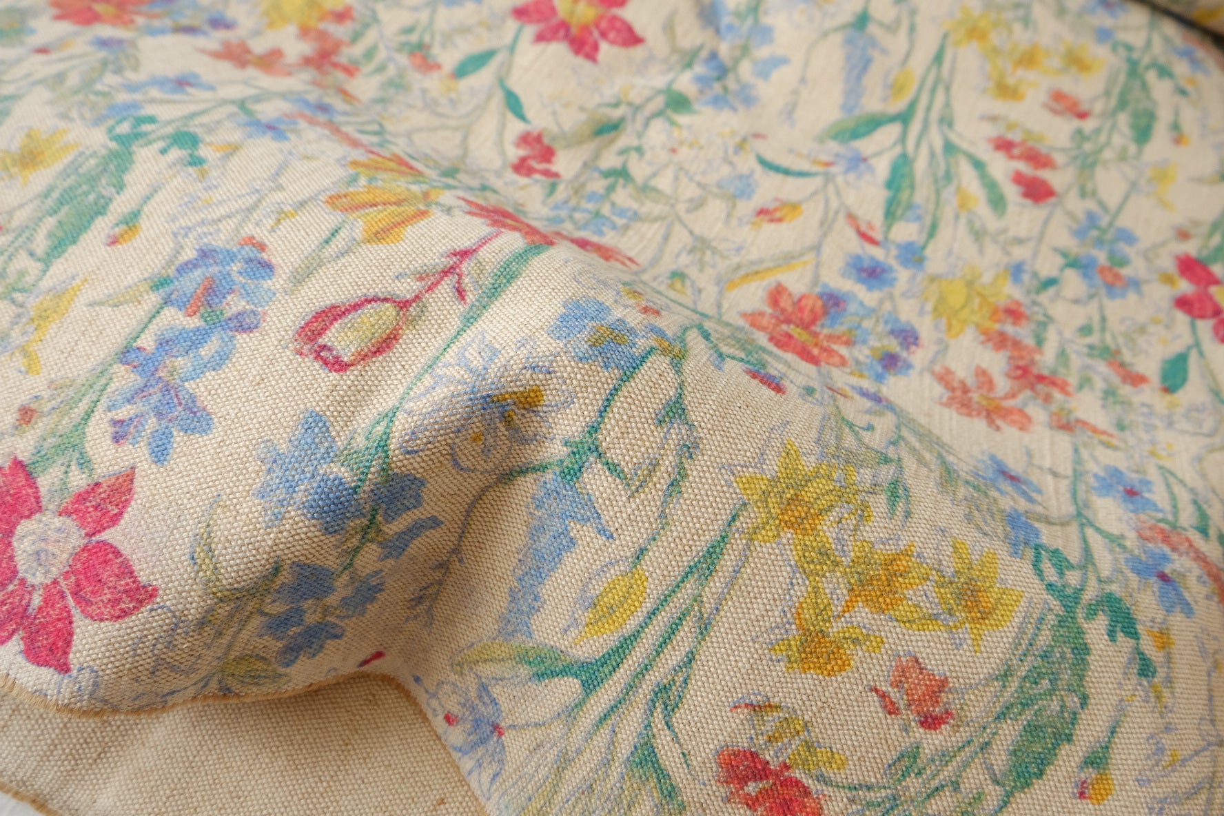 Wildflower Heavy Linen Canvas, 2.2 Yards