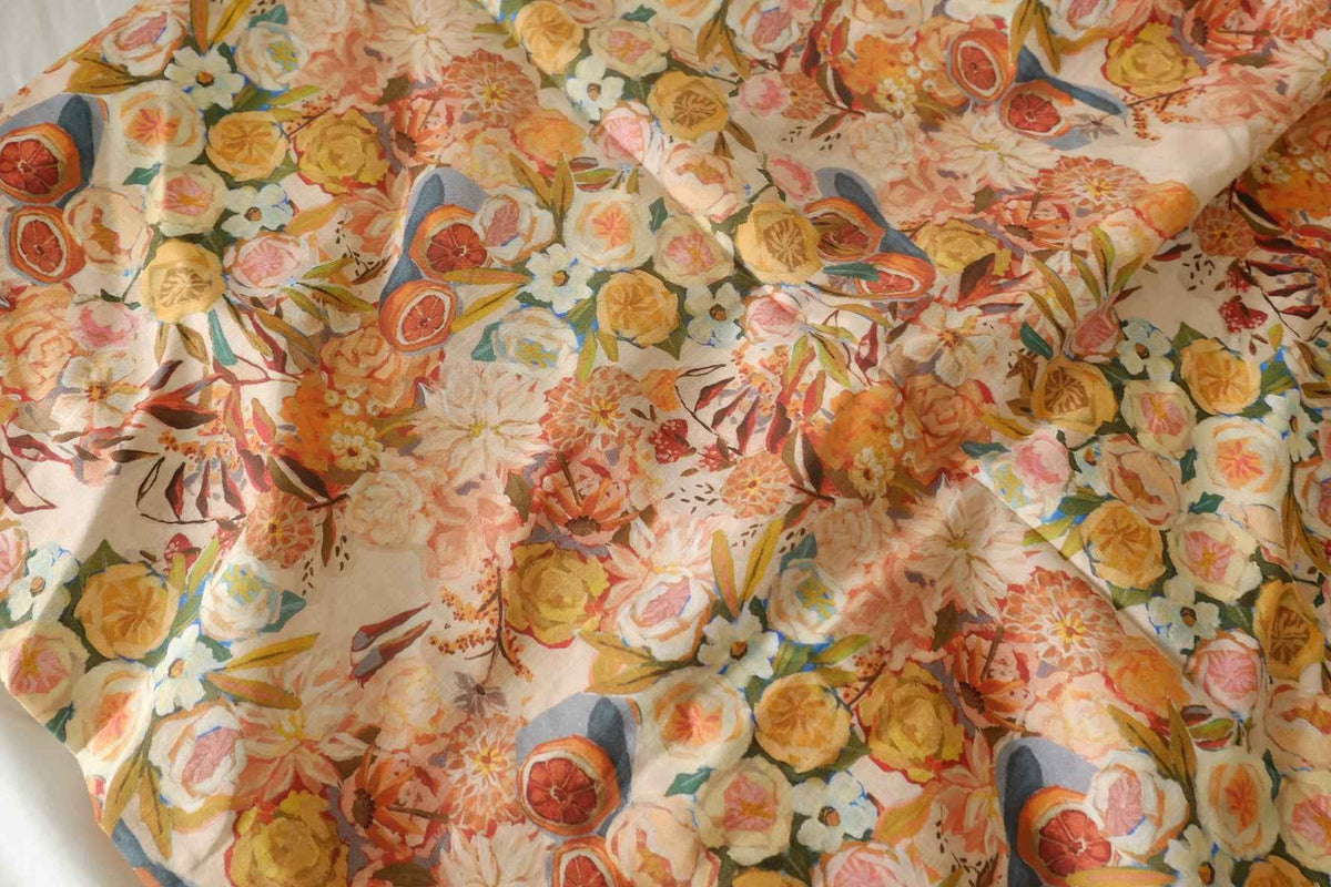 Citrus Garden Textured Cotton — 2.19 yd
