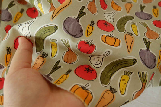Vegetable Print Cotton Twill — 1.53 yd