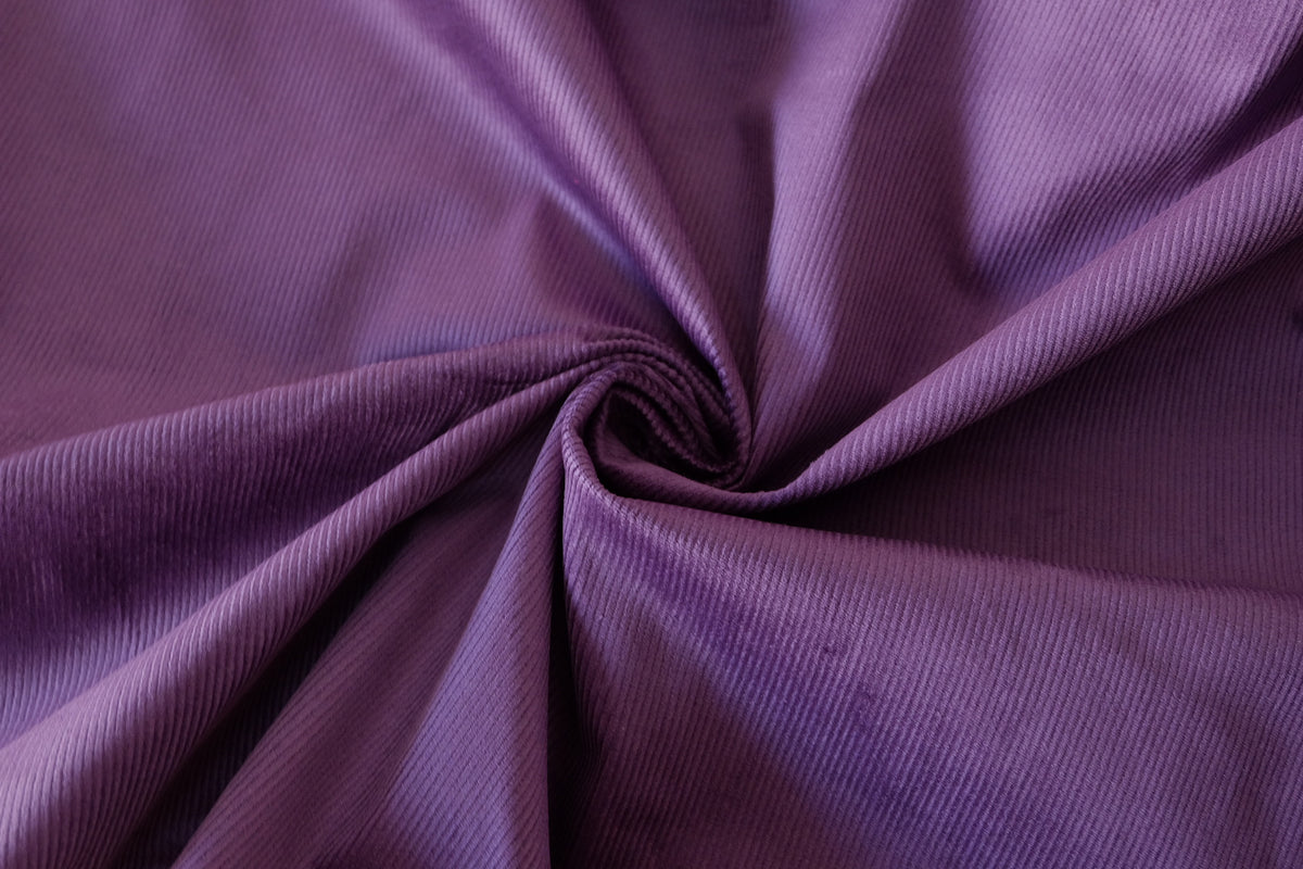 Deep Purple Cotton Corduroy – 1.6 yd