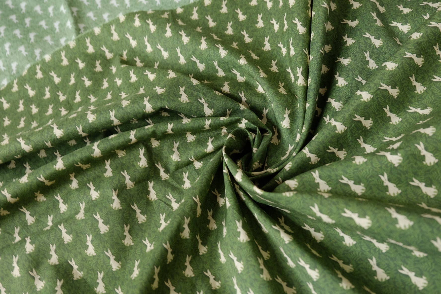Tiny Rabbit Cotton Lawn Fabric — 1.64 yd