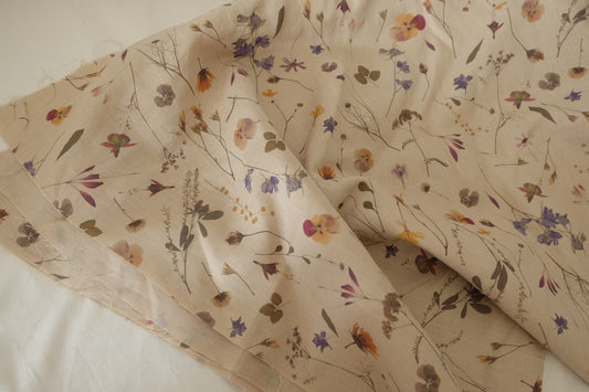 Botanical Meadow Heavy Linen Fabric – 2.5 yd