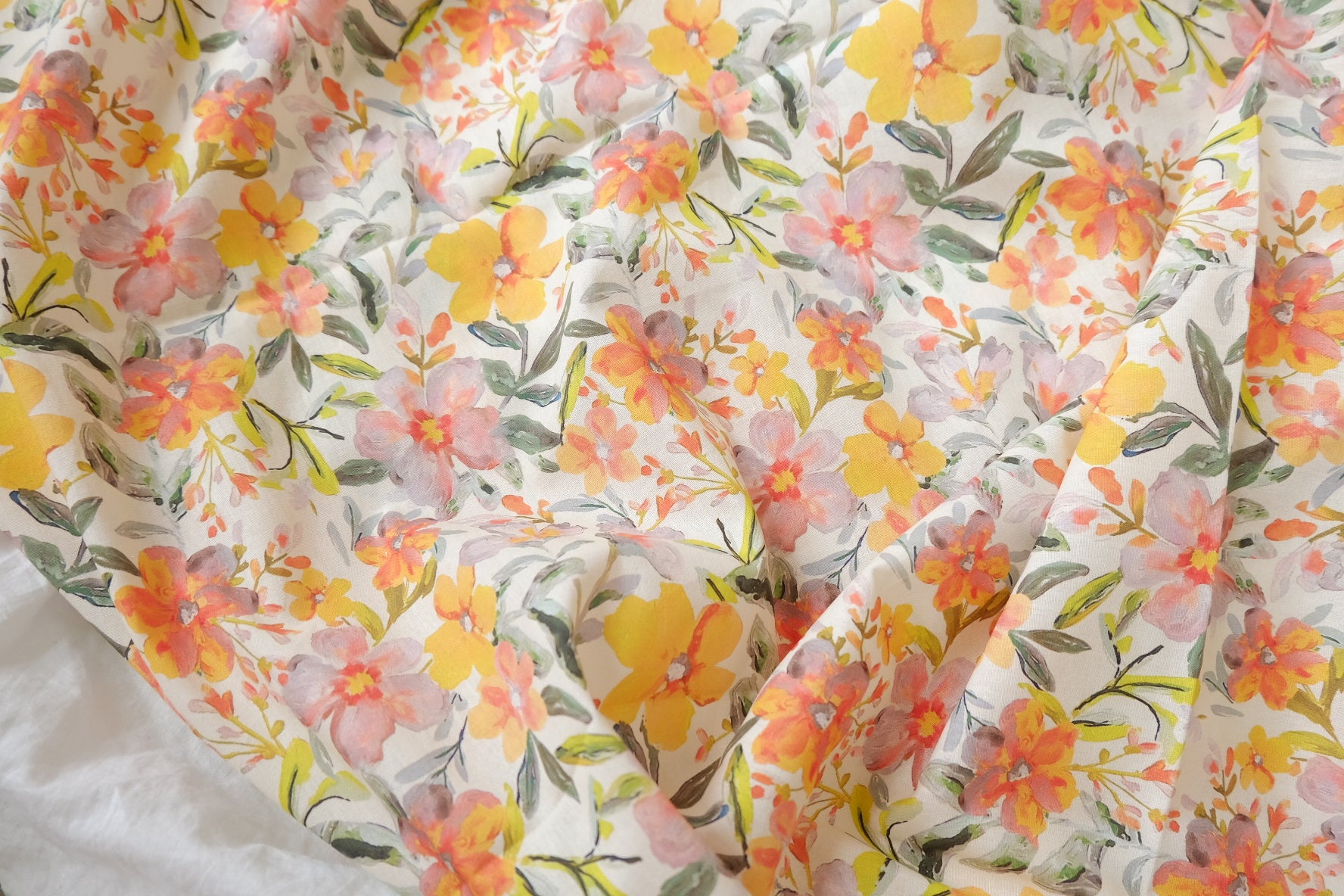Watercolor Meadow Cotton, 2.2 Yards
