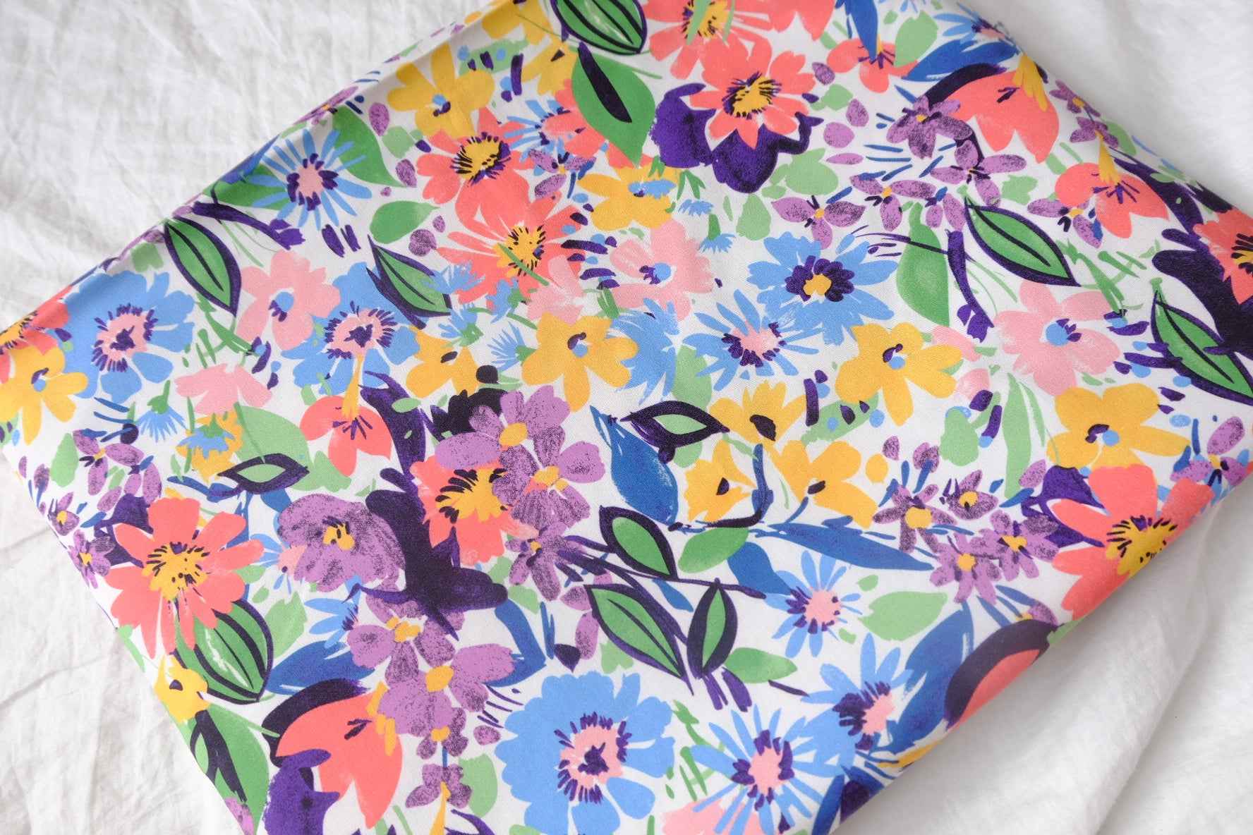 Bright Garden Cotton Poplin Fabric - 3.28 yd