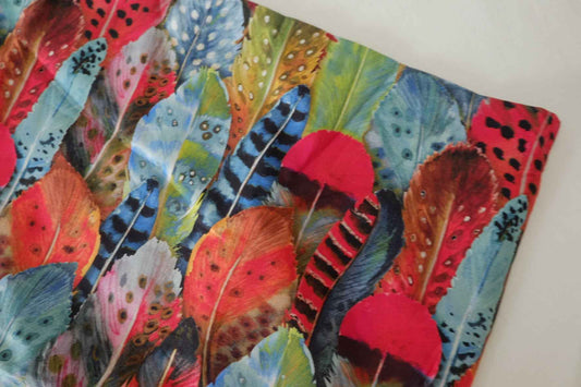 Colorful Feather Cotton Fabric – 2 yd