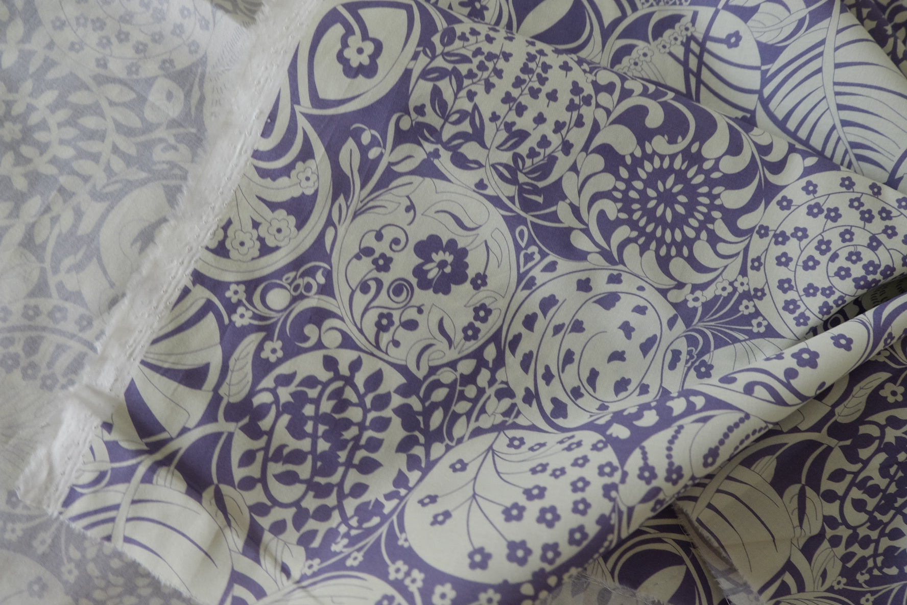 Purple Ornament 60s Cotton Poplin – 2.2 yd