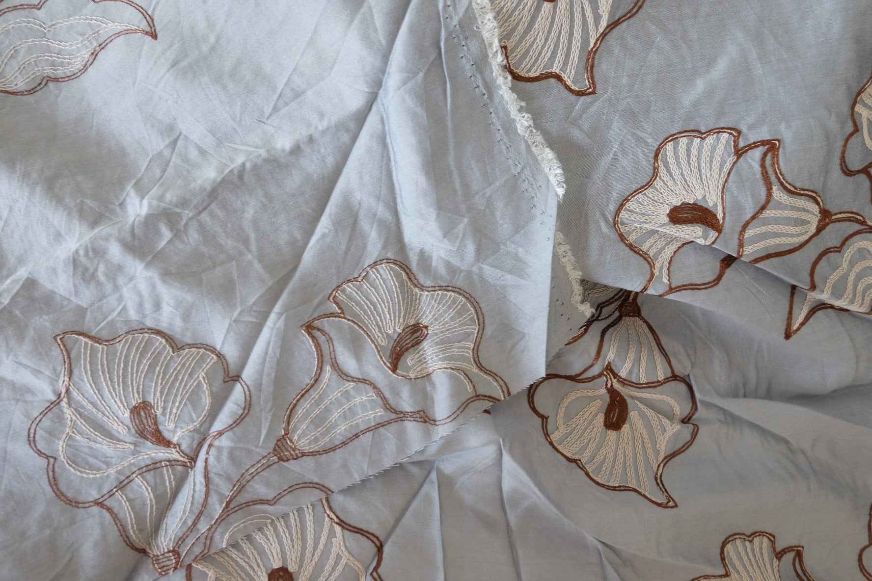 Embroidered Tencel Nylon Fabric – 2.2 yd
